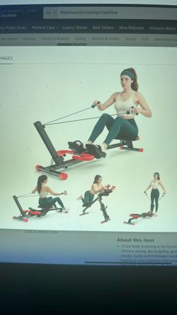 NEW Rowing Machine. 4 in 1 Adjustable Ab Machine with 4 Levels and 4 Heights, Foldable Rowing Machine for Home Gym w/LCD Display, 266lbs Weight Capa