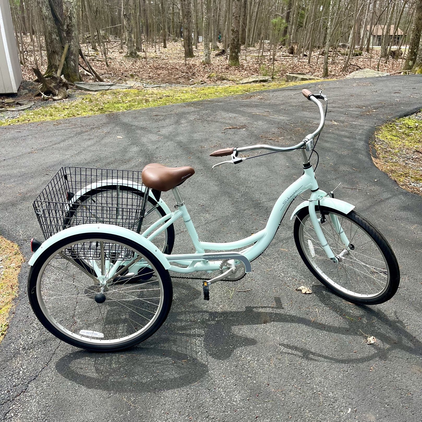 schwinn three wheeled bicycle Meridian Adult Tricycle 24in Front V Upgrading Schwinn Meridian adult tricycle