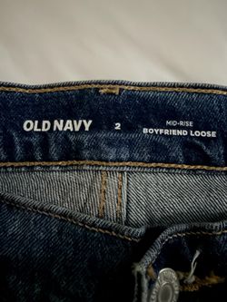 Old Navy Mid-Rise Boyfriend Loose Jeans Size 2