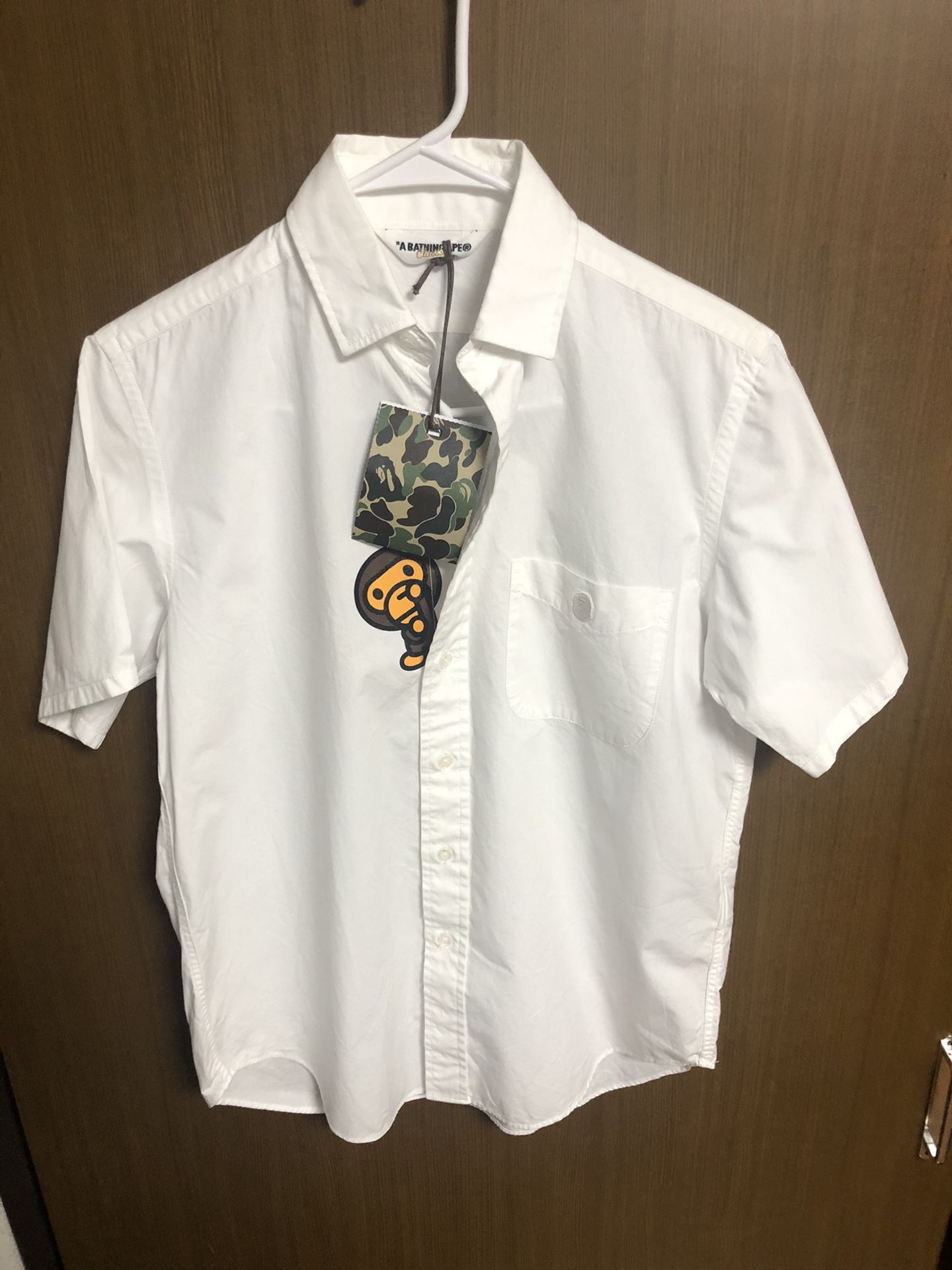 Classic Bathing Ape Baby Milo button up shirt sz Medium