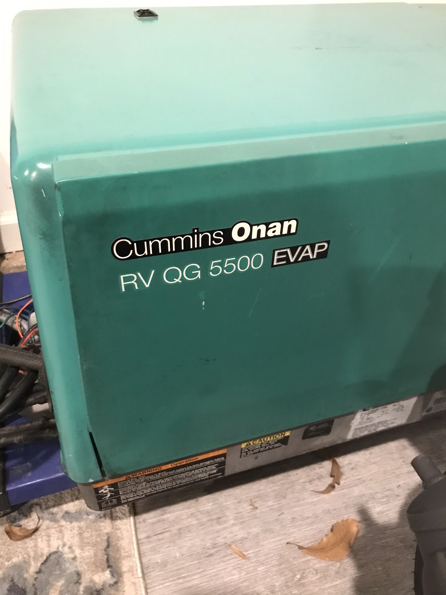 2014 Cummins Onan RV QG 5500 Evap