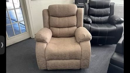 Tan Recliner with tech fabric!
