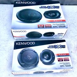 Kenwood 6x9 & 6.5 Car Audio Speakers New Both For $99.99