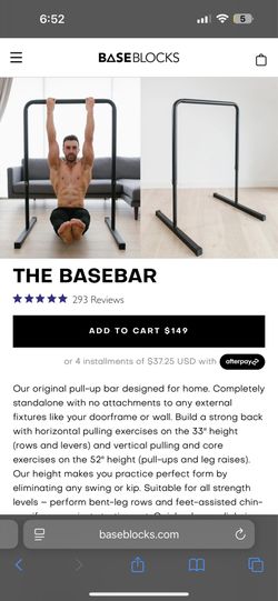 Base Blocks BaseBar Freestanding Pull-Up Bar