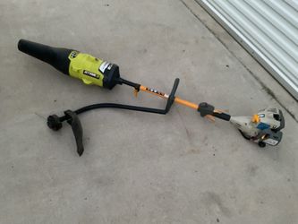 Ryobi weedeater with blower attachment runs Great