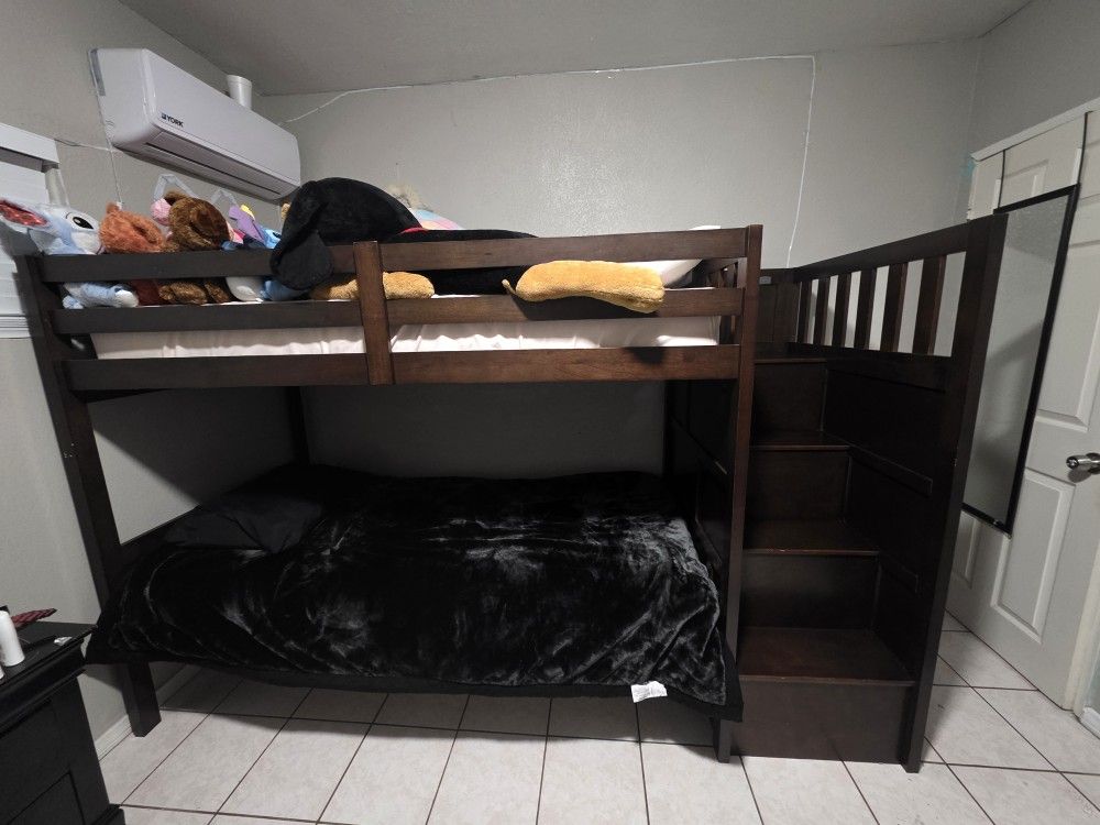 Cherry Color Bunk Beds