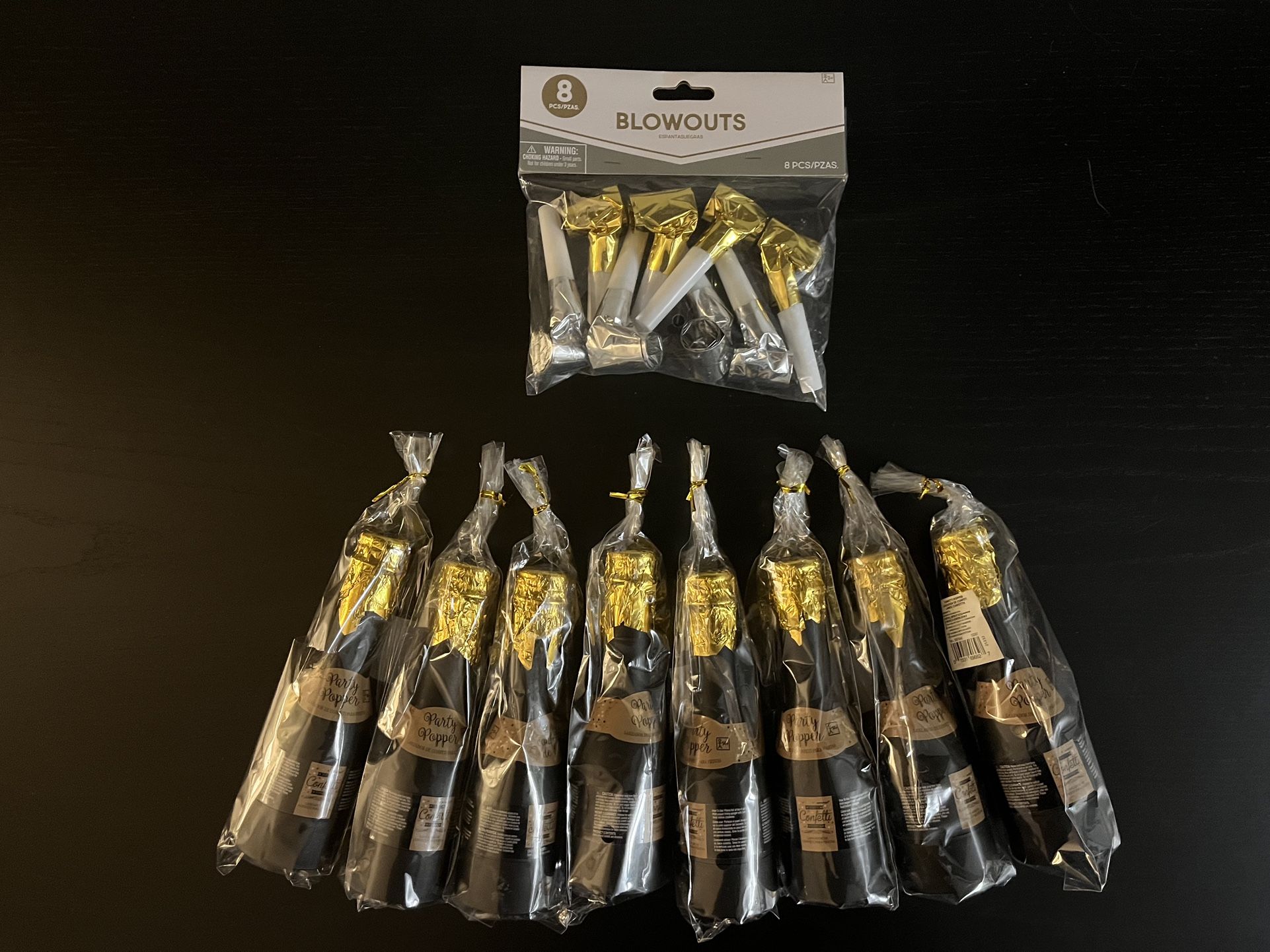 Party Poppers and Blowouts