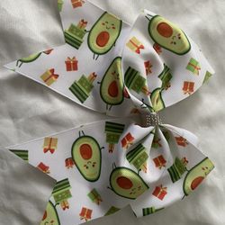 Birthday Avocado Hair Bow 