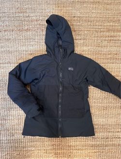 REI Co-op Stormhenge Peak 850 Women’s Down Hooded Jacket Waterproof Black Size  S
