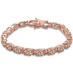 ❤Beautiful Rose Gold Plated & Oval Morganite Bracelet 💕