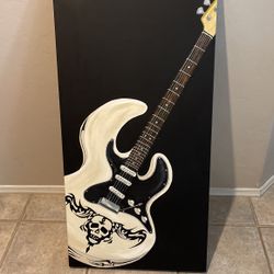 Abstract Guitar Painting
