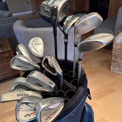 Full Starter Set of Ladies Golf Clubs with Cart Bag