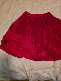 Red Velvet Skirt