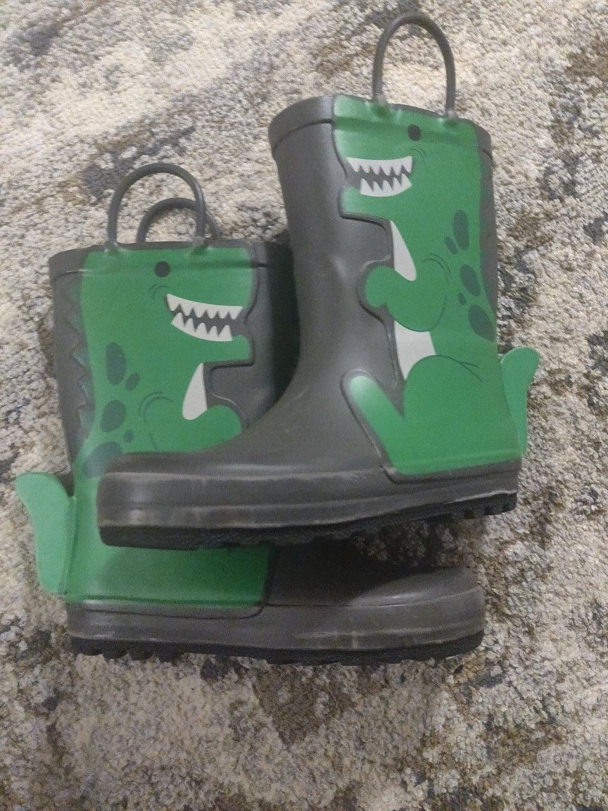 Kids Dinosaur Rain Boots