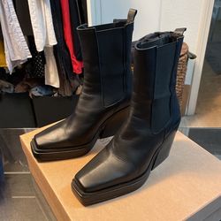 Black Leather Boots Steve Madden