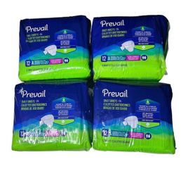 Prevail Bariatric Daily Briefs Adult Diapers Size A – 4 Packs / 48 Count