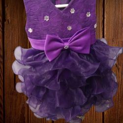 Little Girls Purple Dress Size 18-24mo