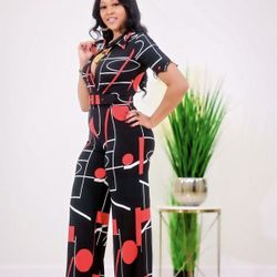 jumpsuit with belt and pockets