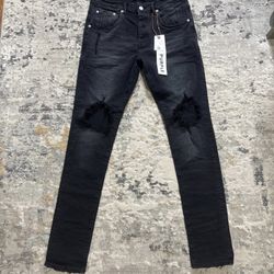 Black Purple Brand Jeans