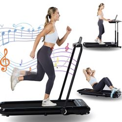 Ksports 3 in 1 Folding Treadmill, 2.25hp Under Desk Treadmill, Walking Pad, Installation-Free