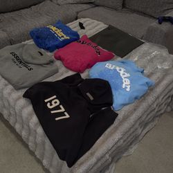 Sp5der Hoodies Fear Of God & Essentials Hoodies 
