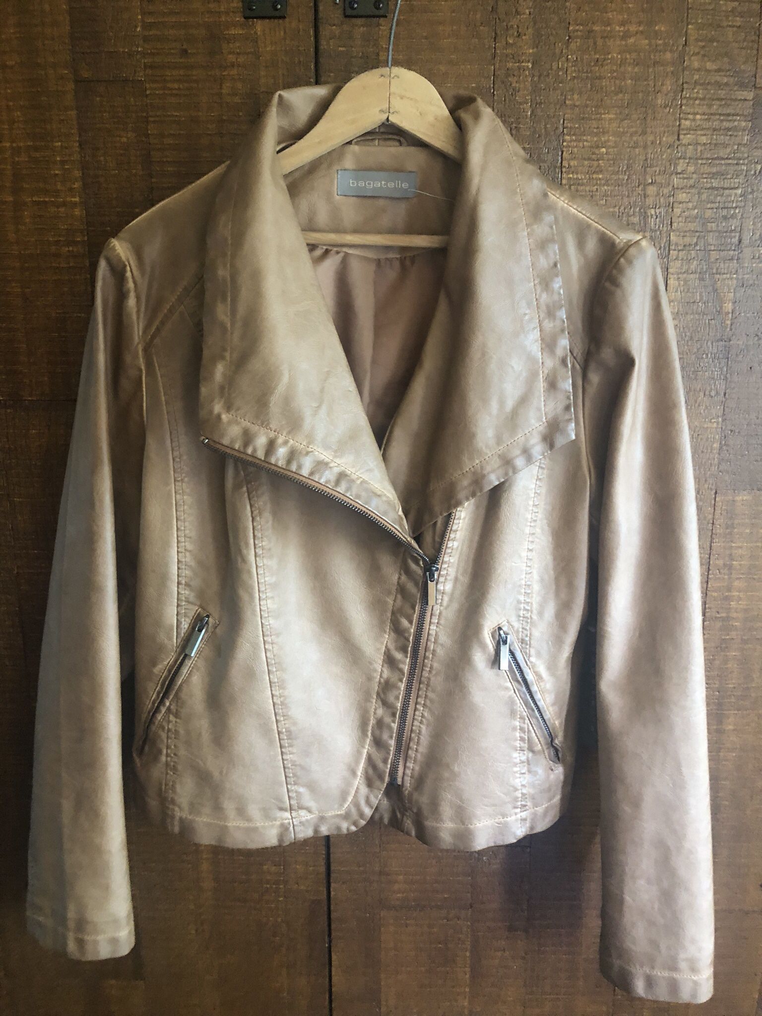 Bogatelle Women Leather Jacket, L