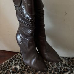 Brown Aldo Heels Boots 