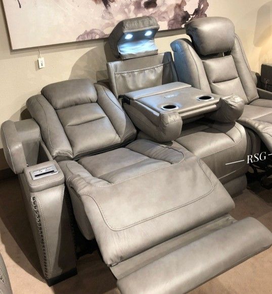 Gray Leather Power Reclining Sofa, Power Reclining Loveseat, Power Recliner Extra Discount Code RSG 
🔥🔥 Mention OfferUp for this Special Price!!