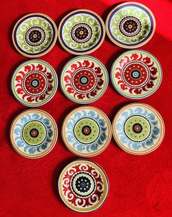 Lot PIER 1 IMPORTS BREAD DESSERT PLATE 6.5" Suzani Medallion Patern ‼️ The ONLY 1 You Can Find ...