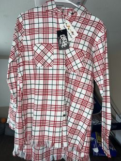 White/Green/Red Shacket (New With Tags)