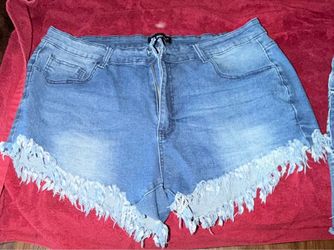 Plus size Denim shorts
