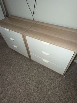 Double oak modern dressers