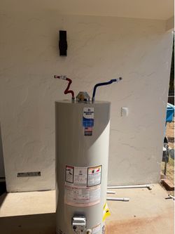 Practically Brand New (2025 model) Bradford White 50 Gallon Water Heater with accessories