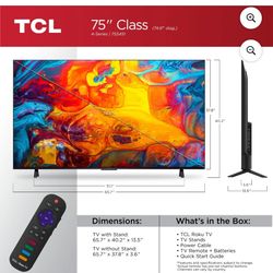75-inch 4K Ultra HD TV - Brand New