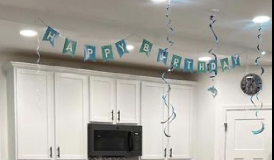 Lot Of Shark Birthday Theme Party Decorations