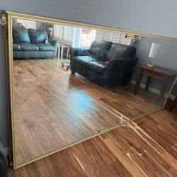 Closet Doors Mirror/matte Gold