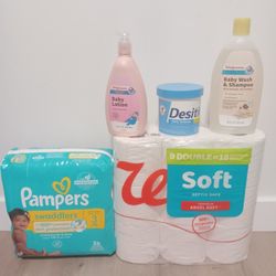 Desitin,baby Shampoo,paper Toilet,baby Lotion,pamper