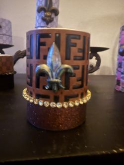 Designer Candle With Candle Pin.  3x3