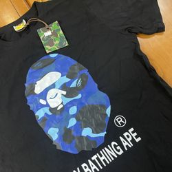 BAPE BLUE APE CAMO TEE