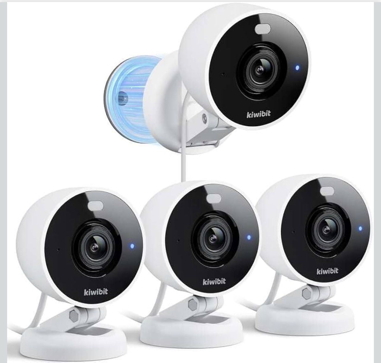 2K Security Camera Indoor/Outdoor, Magnetic Wired Cameras for Home Security