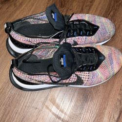 Nike Air Max Flyknit Racer in a multi-color knit