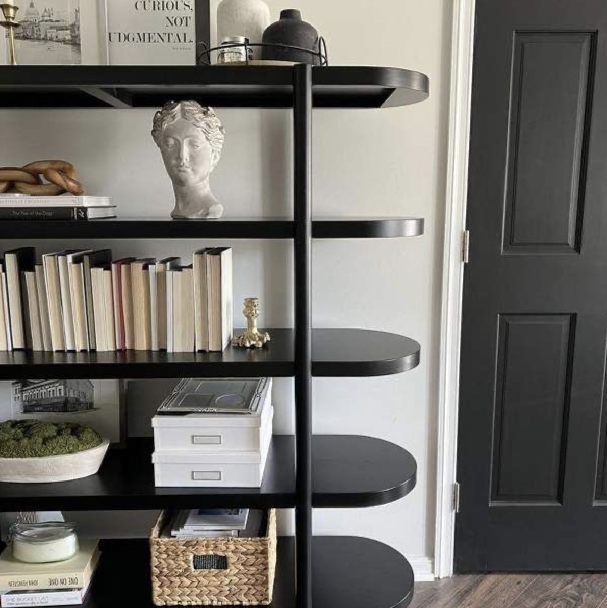 New 57” Portola Hills 5 Shelf Horizontal Bookcase