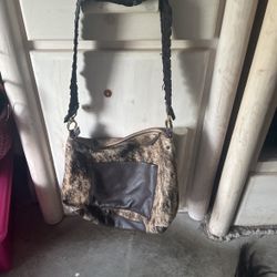 Candy Woolley Bag With Leather Strap 