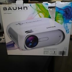 BAUHN Projector w/builtin speakers and remote