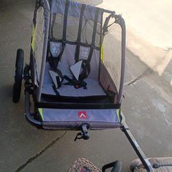 Allen Sports Deluxe 2-Child Bicycle Trailer and Stroller