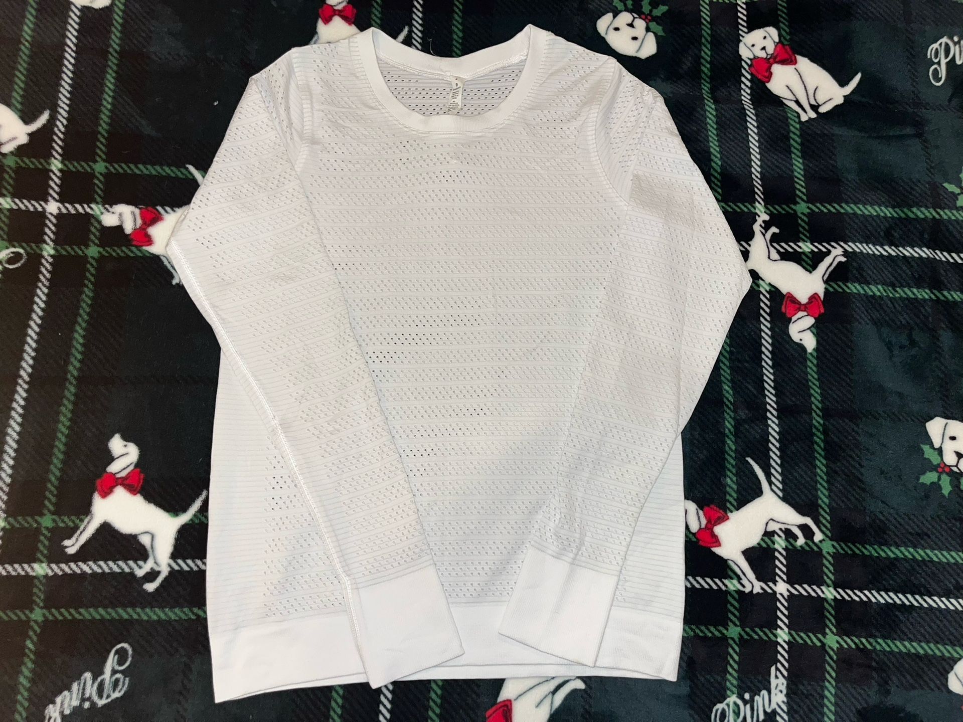 Lululemon long sleeve mesh shirt - white 