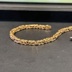 14k Byzantine Bracelet  