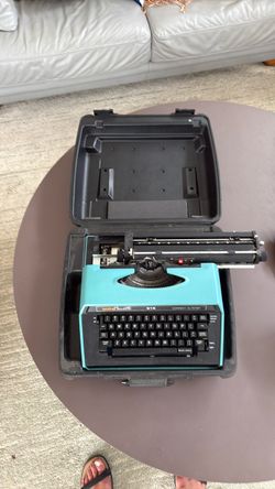 Vintage. Mid century modern. Brother 818 Correct-O-Riter Portable Typewriter