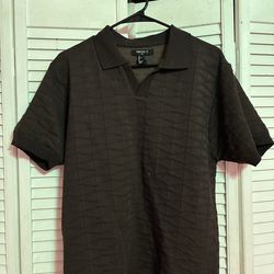 Men’s Forever 21 Dress Shirt Brown Luxury