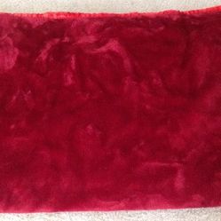 Burgundy mink blanket